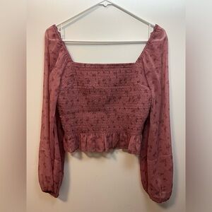 Floral Hollister Top